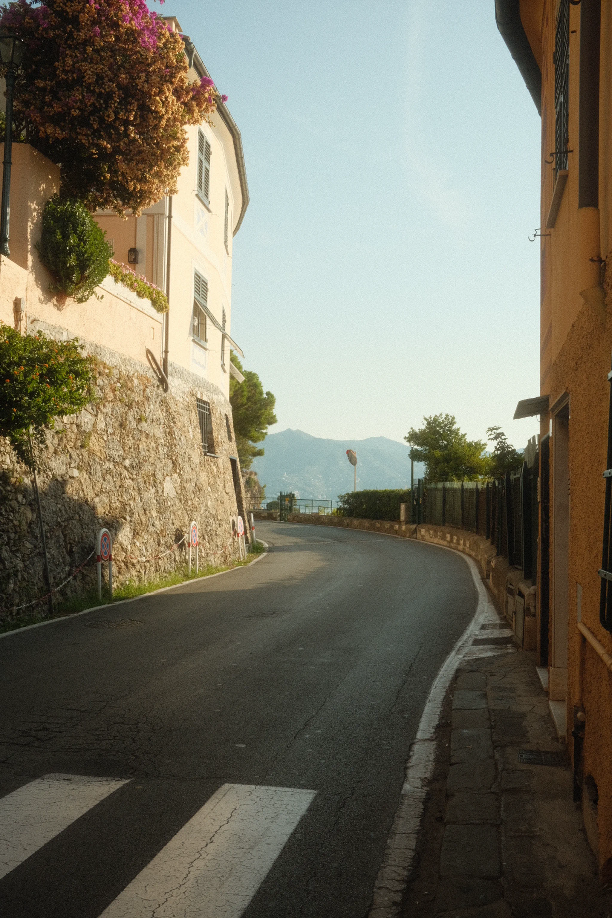 Coastal road in Portofino Italy