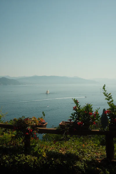 View from garden terrace in Portofino Italy