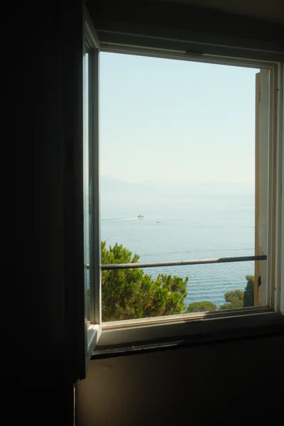 Window with view of sea